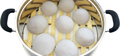 電熱鍋食譜-蒸饅頭，山東大饅頭